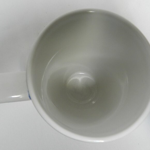 Nestle Tall Large Mug Cup latte Ceramic Vintage July 2011 blue white 16 oz - Picture 10 of 12